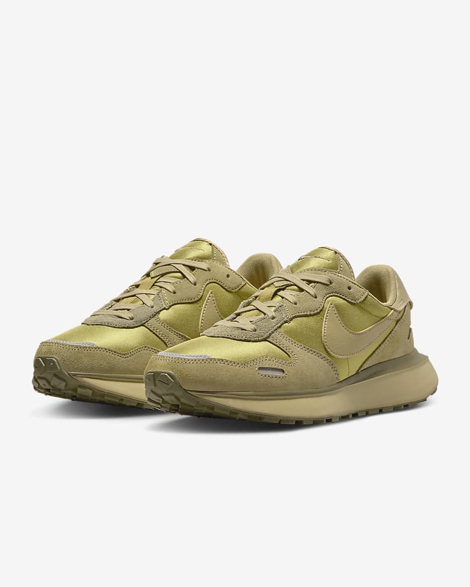 Nike Phoenix Waffle Women's Shoes - Pacific Moss/Neutral Olive/Metallic Silver/Medium Olive