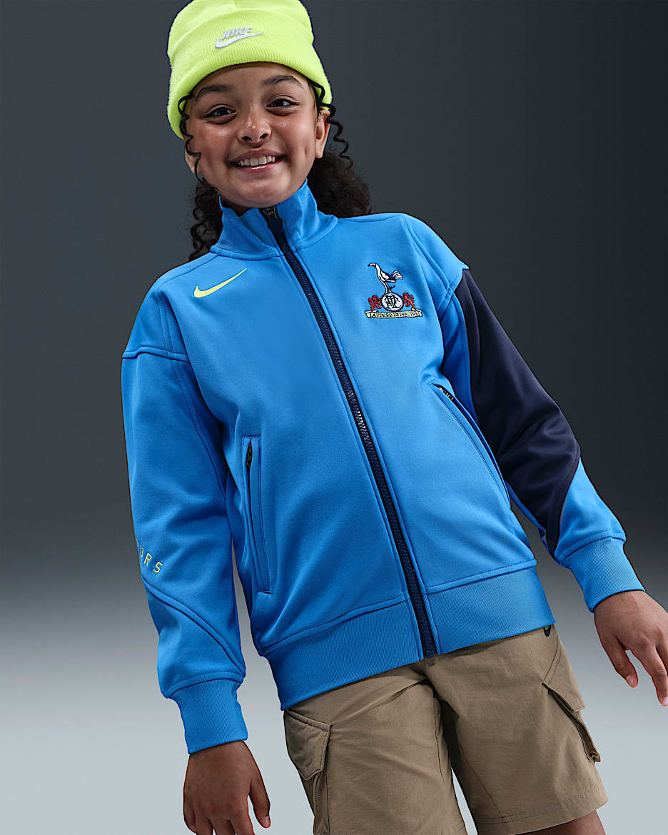 Tottenham Hotspur Academy Pro Third Older Kids' Nike Dri-FIT Total 90 Football Anthem Jacket - Pacific Blue/Blue Void/Dynamic Yellow