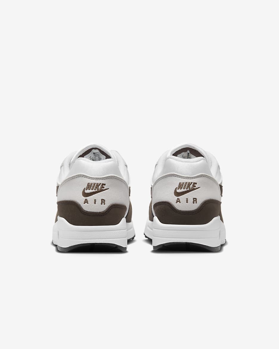 Nike Air Max 1 Women's Shoes - Neutral Grey/White/Black/Baroque Brown