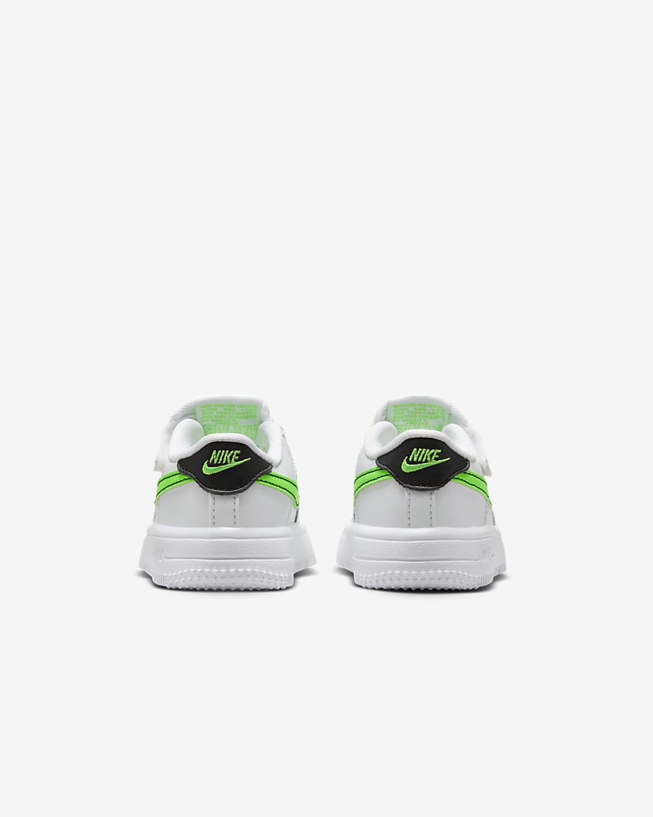 Scarpa Nike Force 1 Low EasyOn – Bebè e Bimbo/a - Bianco/Nero/Green Strike