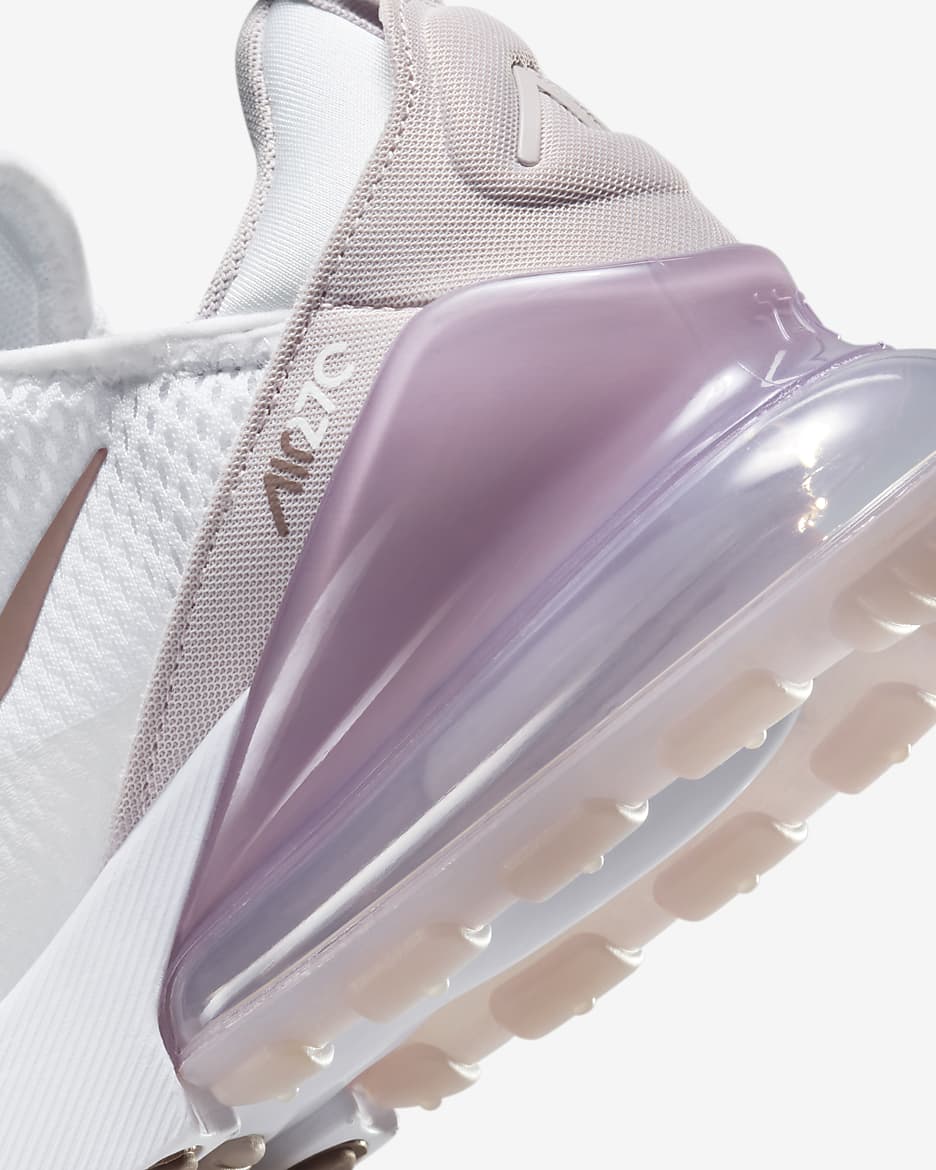 Nike Air Max 270 Women's Shoes - White/Smokey Mauve/Black/Platinum Violet