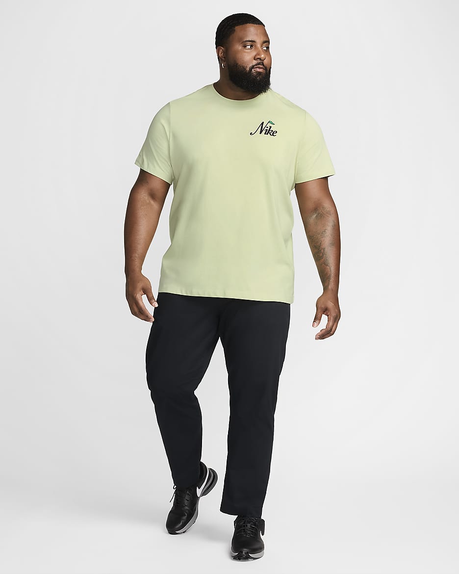 Ανδρικό T-Shirt για γκολφ Nike - Olive Aura