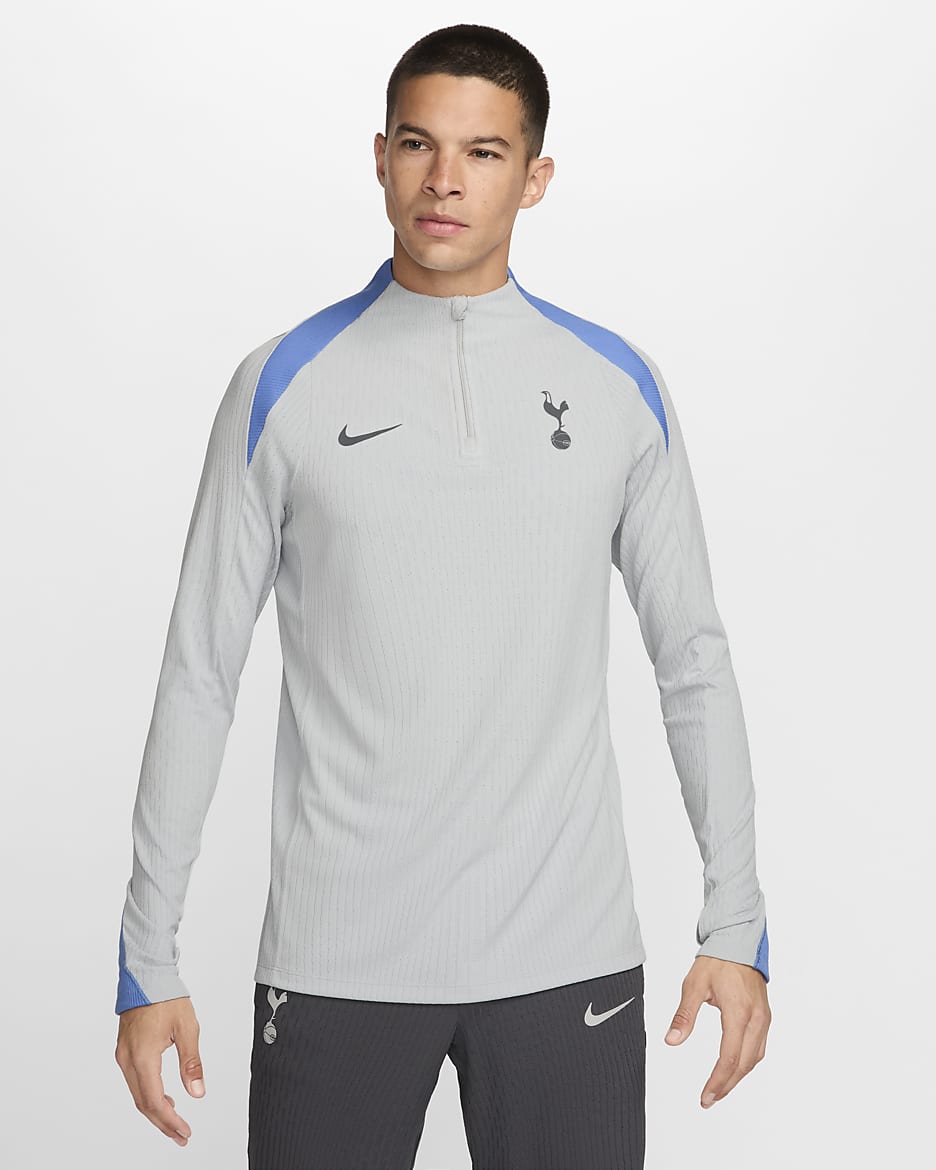 Tottenham Hotspur Strike Elite Men's Nike Dri-FIT ADV Football Knit Drill Top - Grey Fog/Polar/Dark Grey