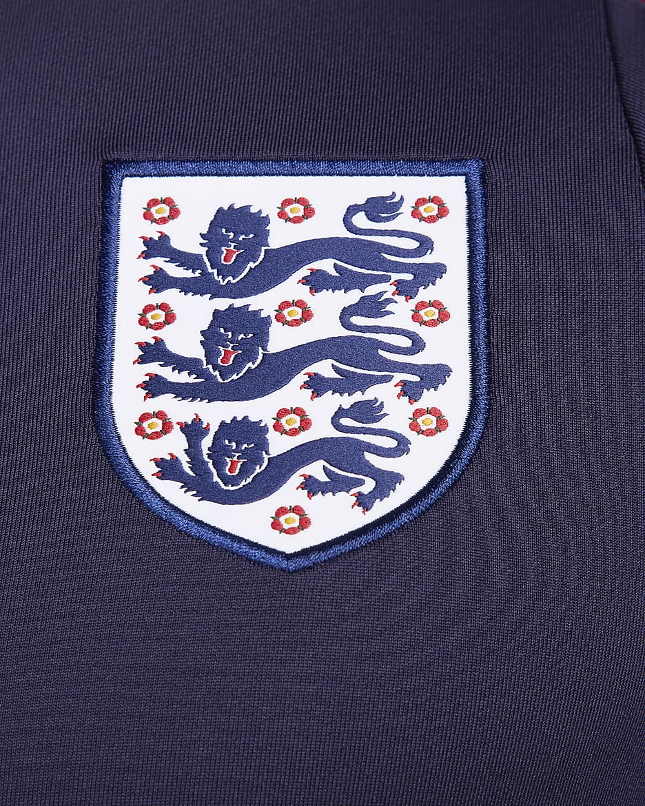 England Strike Nike Dri-FIT Fußball-Drill-Oberteil für Herren - Purple Ink/Rosewood/Weiß