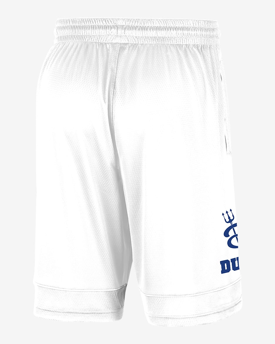 Duke Men's Nike College Shorts - White