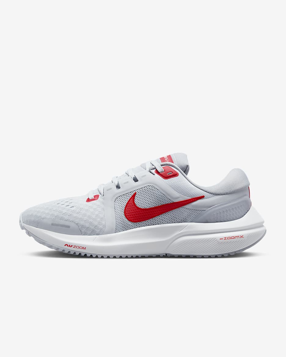 Nike Vomero 16 Women's Road Running Shoes - Pure Platinum/Wolf Grey/Summit White/Light Crimson
