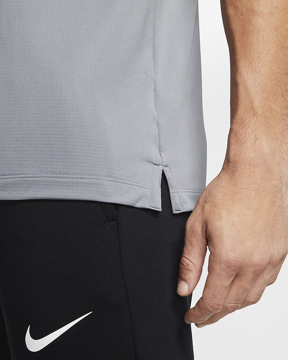 Polo de fútbol para hombre Nike - Gris azulado/Negro/Blanco