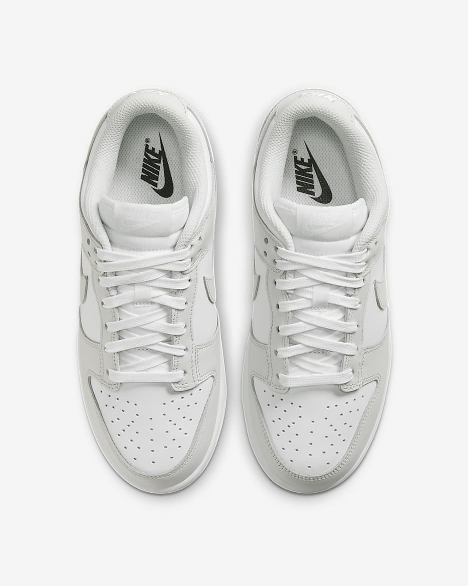 Tenis para mujer Nike Dunk Low - Blanco/Blanco/Polvo fotón