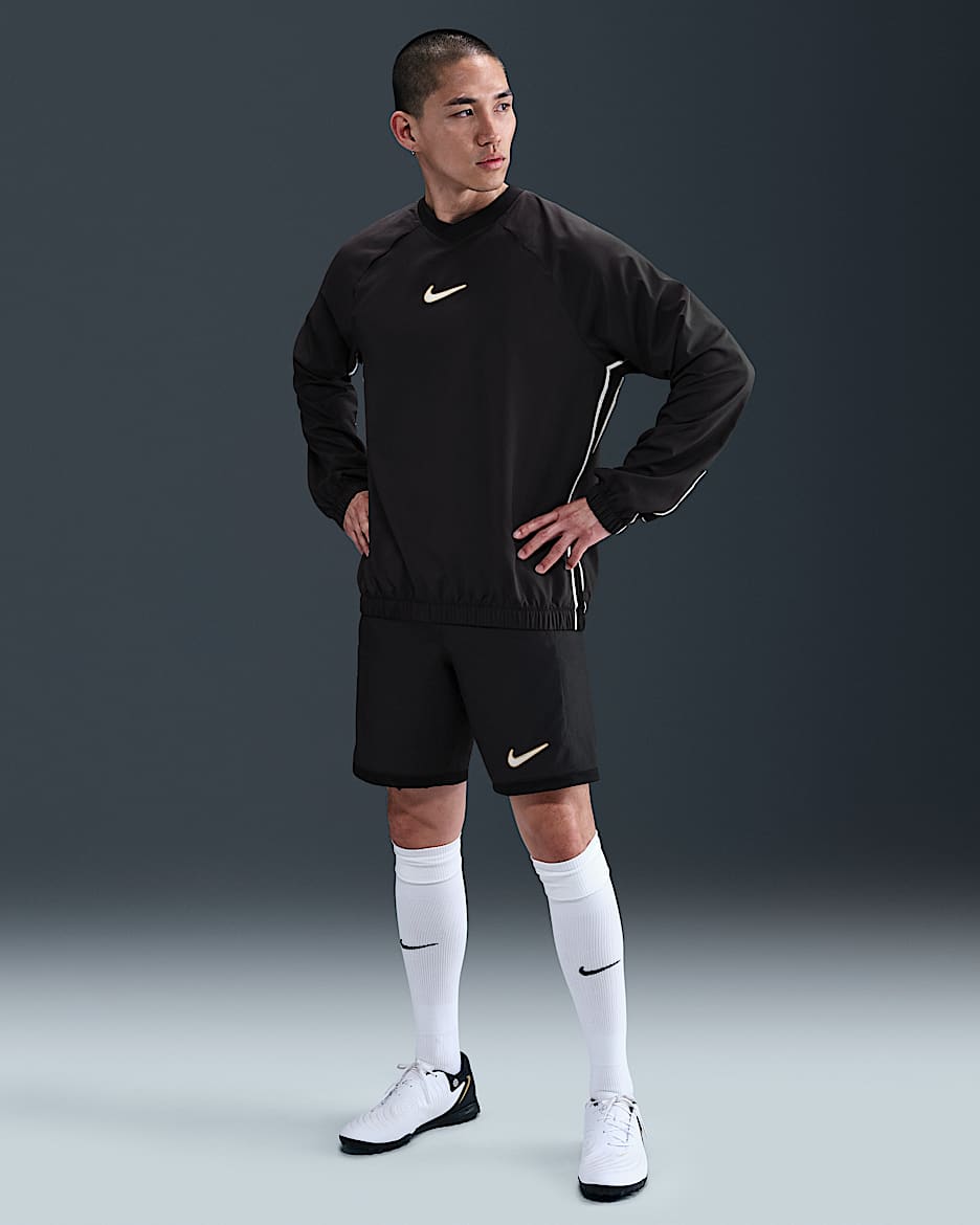 ナイキ アカデミー メンズ Dri-FIT サッカーショートパンツ - ブラック/ブラック/ペールアイボリー/ペールアイボリー