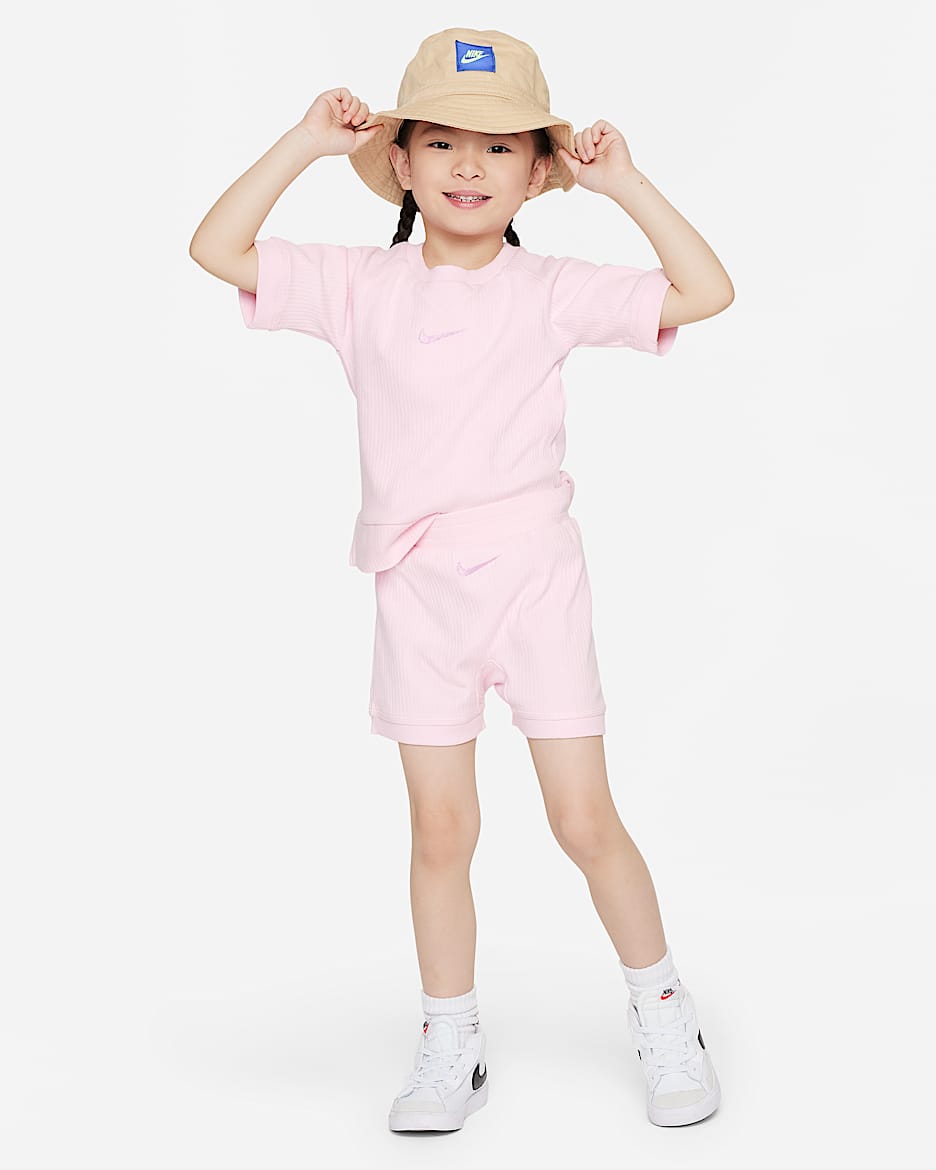 Nike ReadySet Toddler Shorts Set - Pink Foam