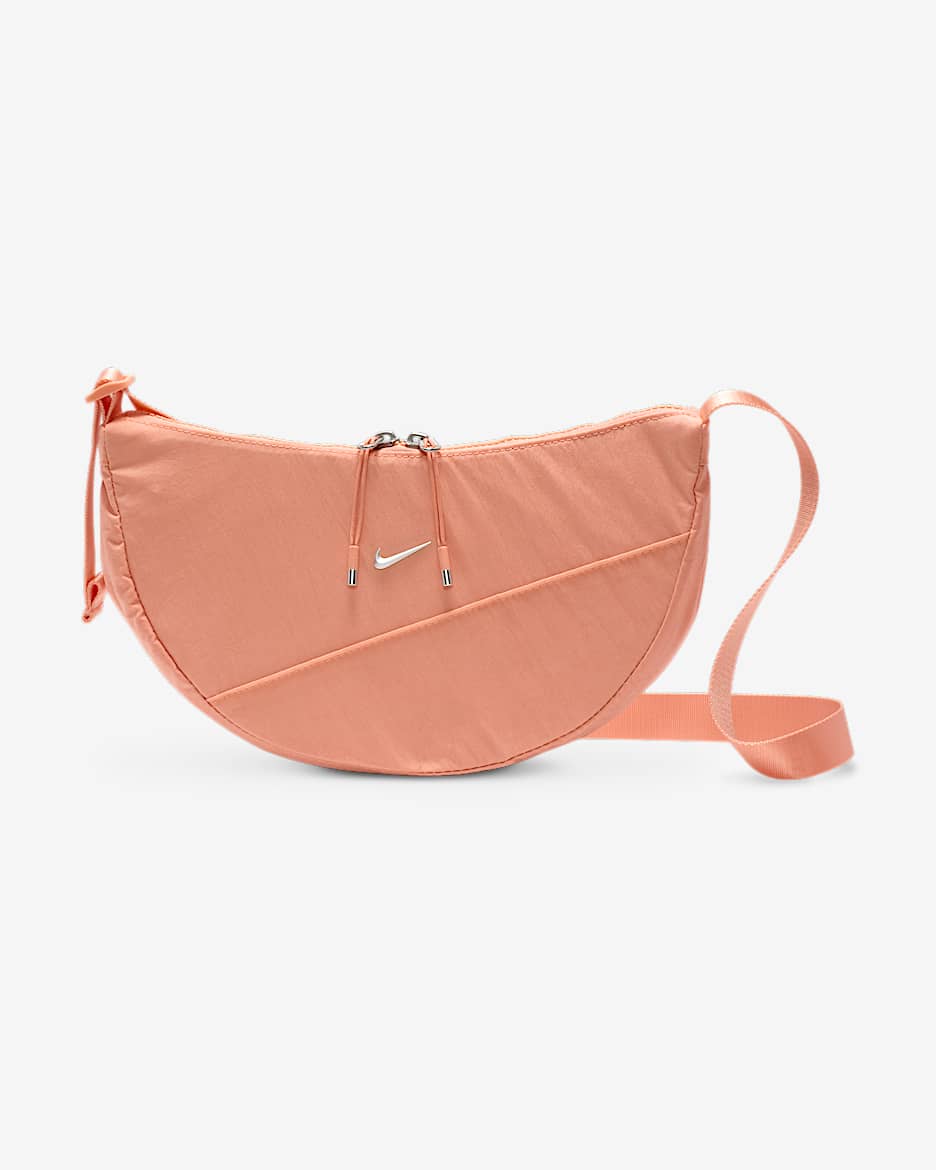 Bolsa bandolera Crescent (4 L) Nike Aura - Ágata melocotón/Ágata melocotón/Plata mate