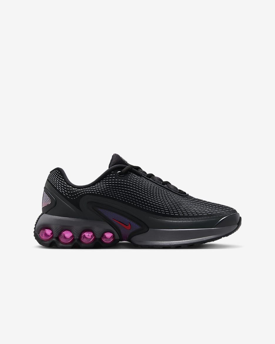 Chaussure Nike Air Max Dn pour ado - Noir/Dark Smoke Grey/Anthracite/Light Crimson