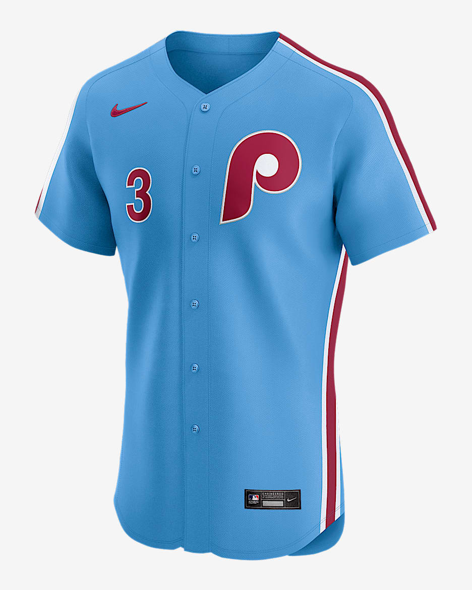 Bryce Harper Philadelphia Phillies Men's Nike Dri-FIT ADV MLB Elite Jersey - Light Blue