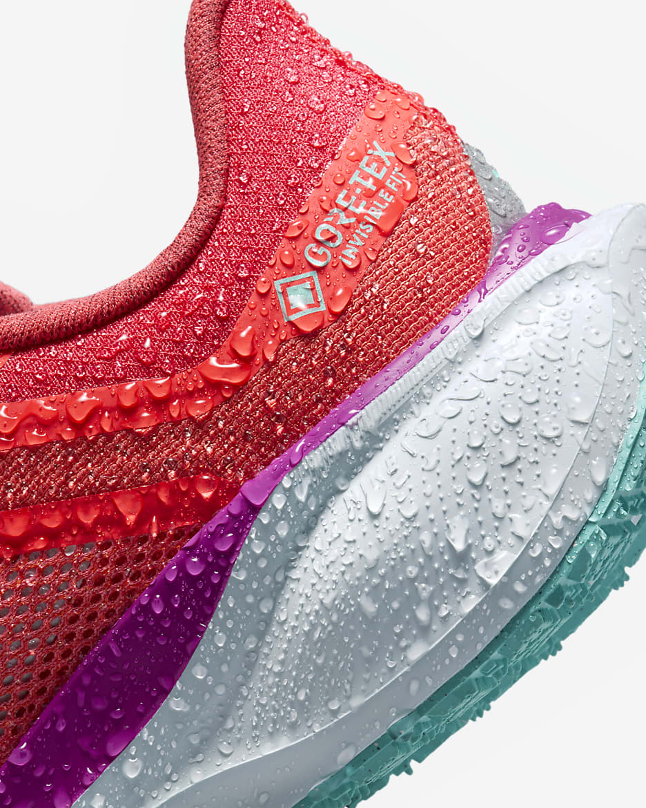 Nike Pegasus 41 GORE-TEX Women's Waterproof Road Running Shoes - Picante Red/Bright Crimson/Vivid Grape/Green Frost