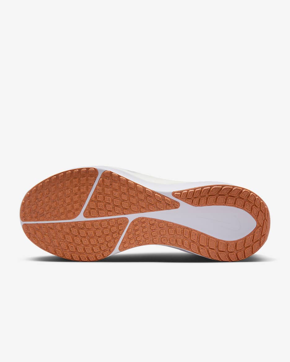 Tenis de correr en pavimento para hombre Nike Vomero 17 - Blanco cumbre/Naranja total/Blanco/Trueno azul