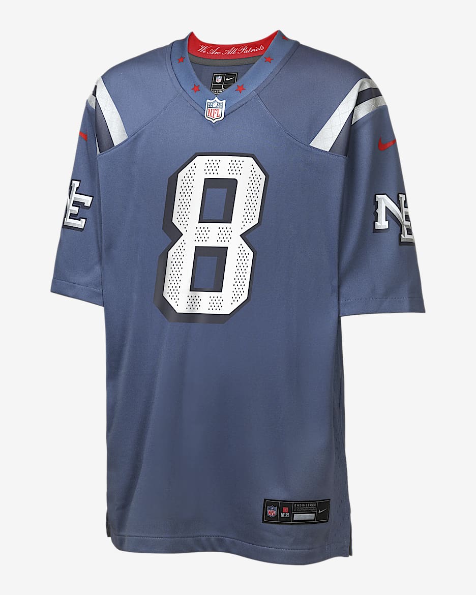 Stefon Diggs New England Patriots Rivalries Collection Big Kids' Nike NFL Game Jersey - Blue