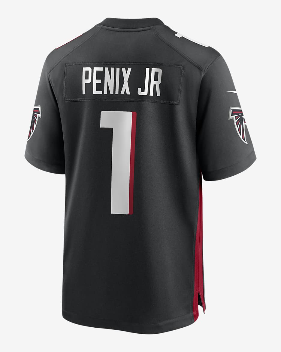 Michael Penix Jr. Atlanta Falcons Men's Nike NFL Game Football Jersey - Black