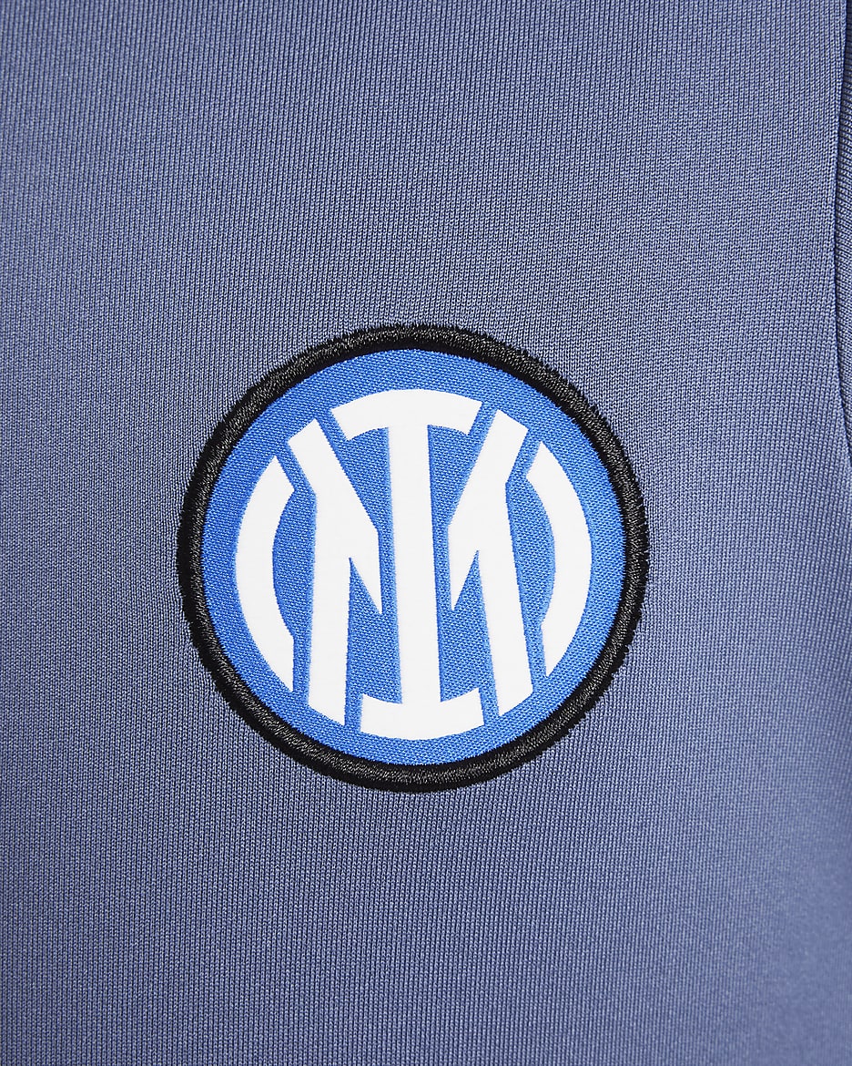 Inter Mailand Strike Nike Dri-FIT Fußball-Drill-Oberteil für ältere Kinder - Diffused Blue/Lyon Blue/Sanddrift