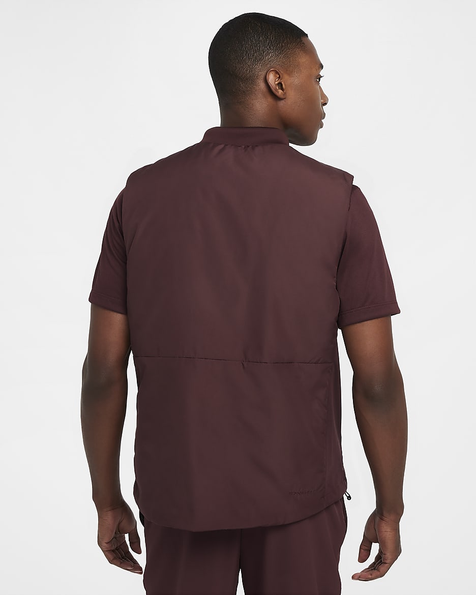 Nike Therma-FIT Unlimited Herren-Trainingsweste - Burgundy Crush/Burgundy Crush