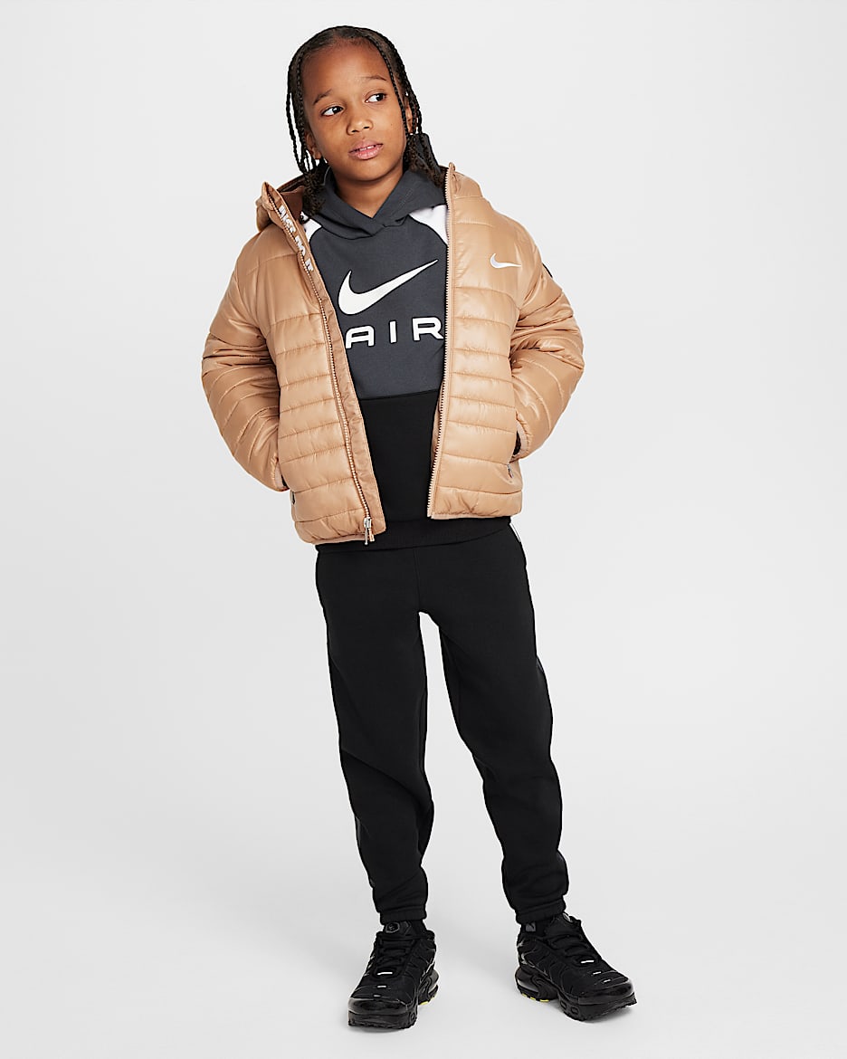 Nike Air Set aus Fleece-Pullover und Hose (jüngere Kinder) - Schwarz