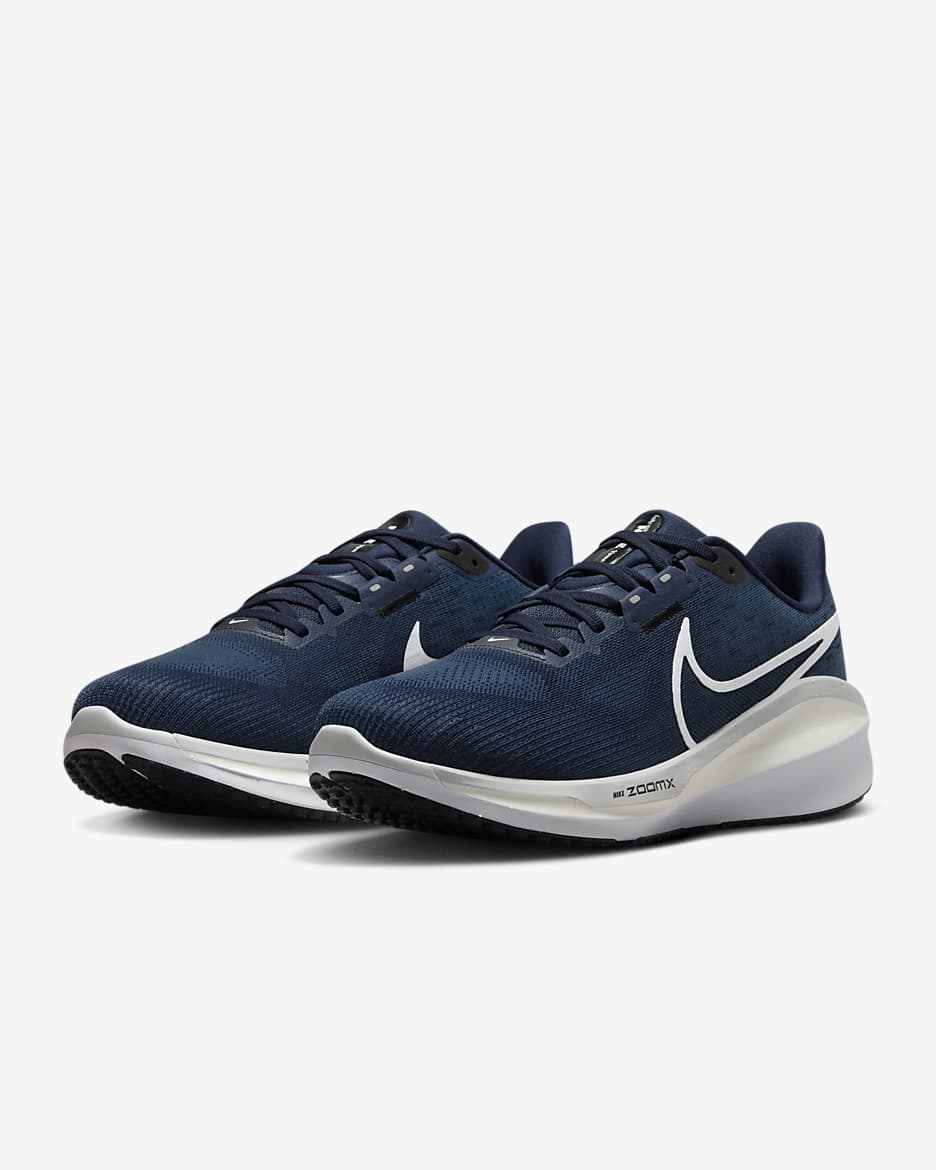 Nike Vomero 17 Men's Road Running Shoes - Midnight Navy/Black/Racer Blue/Pure Platinum