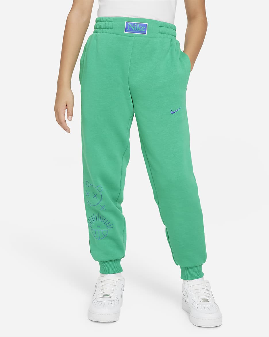 Nike Culture of Basketball Big Kids' Basketball Loose Pants - Stadium Green/Blue Joy