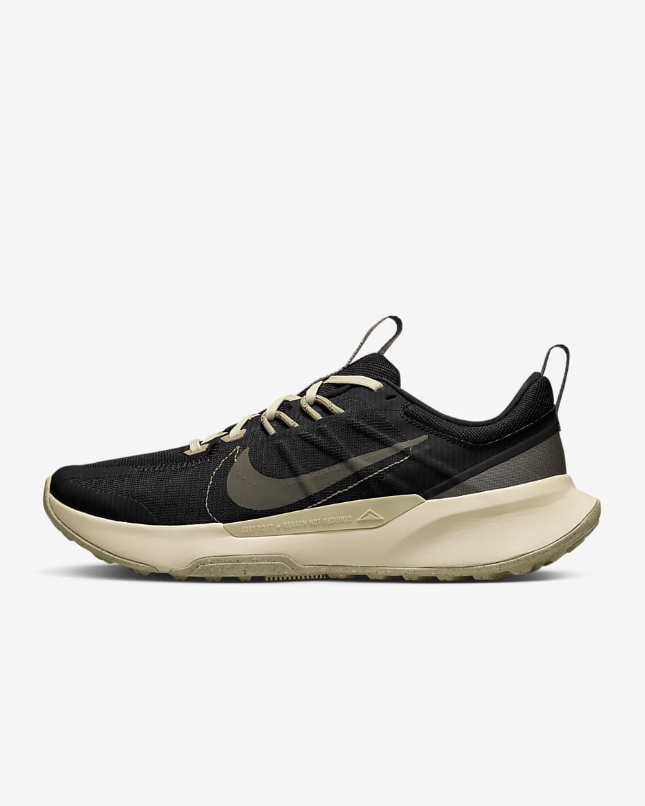 Nike Juniper Trail 2 Men's Trail Running Shoes - Black/Khaki/Sanddrift/Ironstone