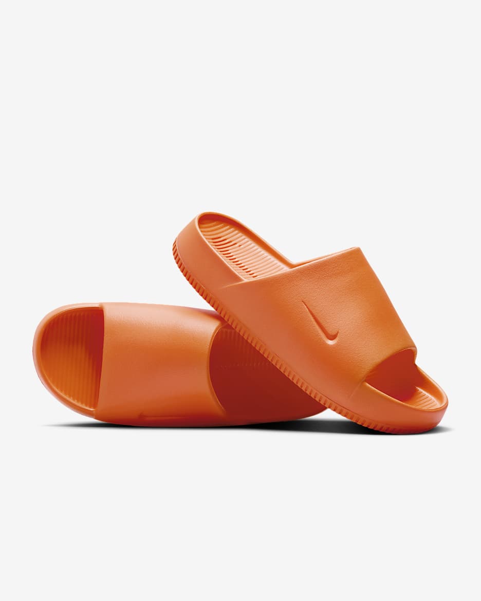 Nike Calm Men's Slides - Bright Mandarin/Bright Mandarin