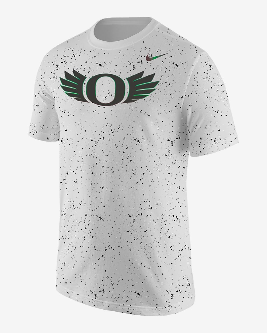 Playera universitaria Nike para hombre Oregon Max90 - Blanco