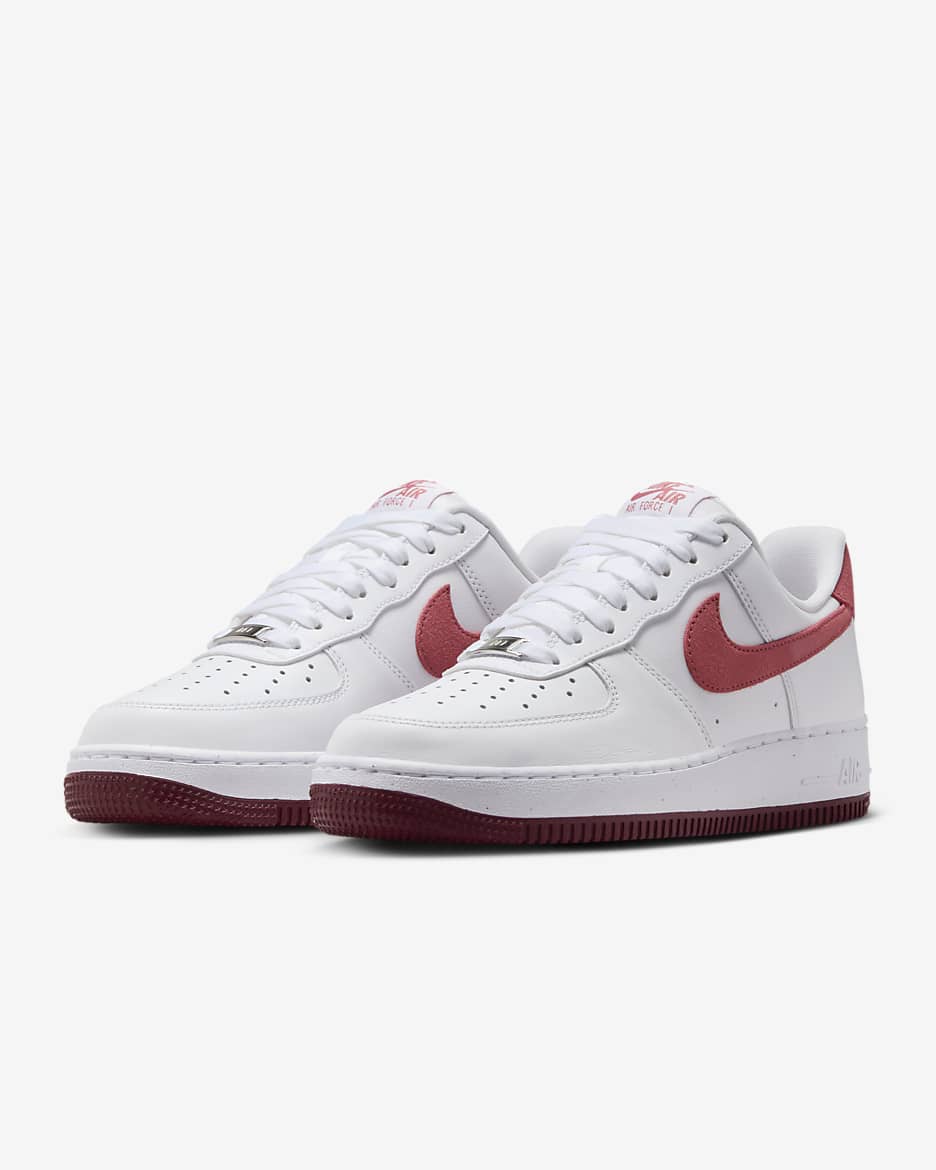 Nike Air Force 1 '07 Women's Shoes - White/Team Red/Dragon Red/Adobe