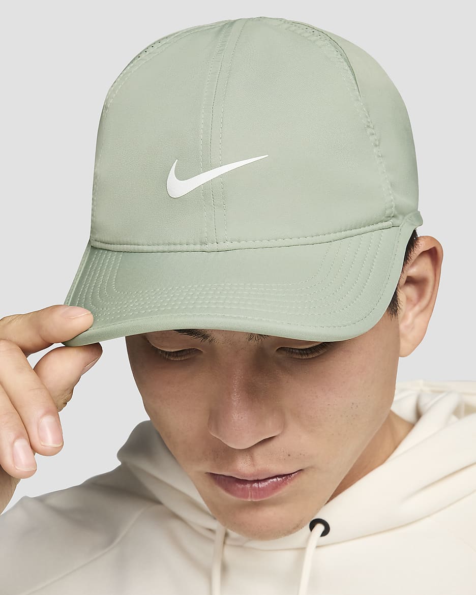 Nike Dri-FIT Club Unstructured Featherlight Cap - Jade Horizon/White