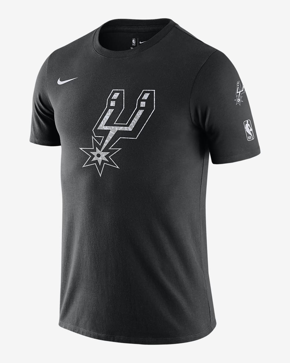 San Antonio Spurs Essential Men's Nike NBA T-Shirt - Black
