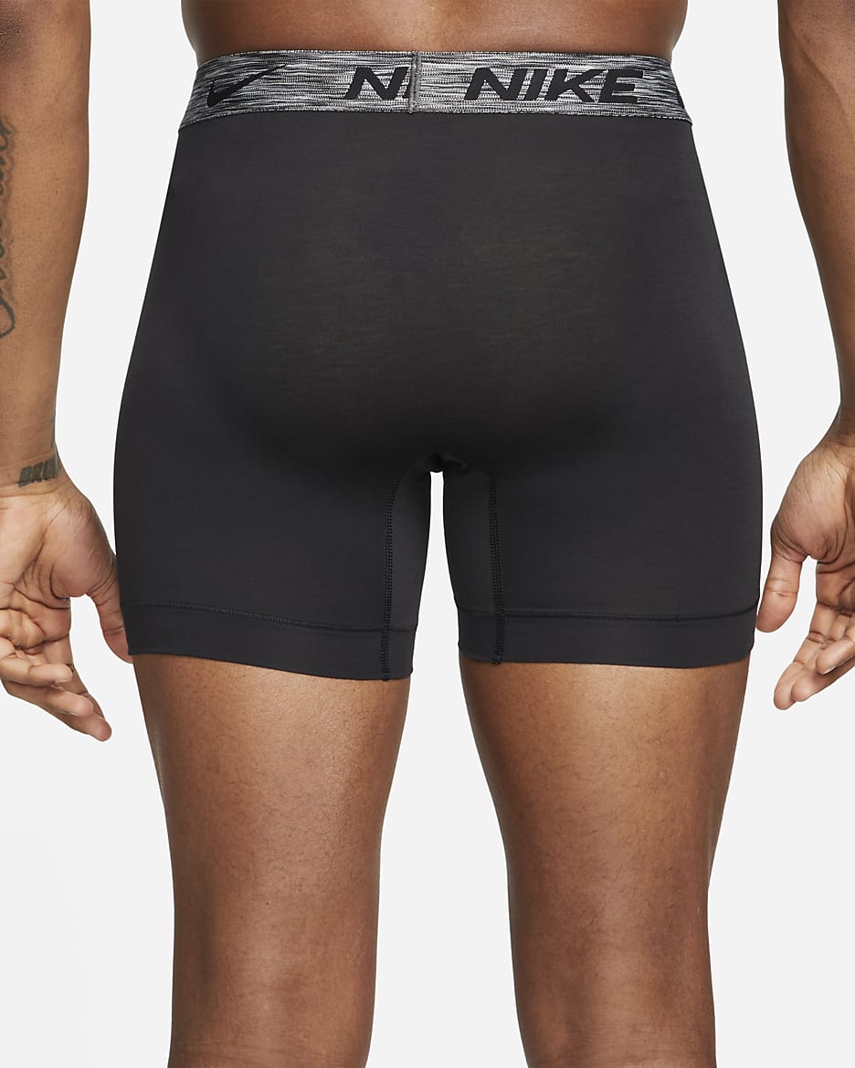 Nike Dri-FIT ReLuxe Men's Boxer Briefs (2-Pack) - Black