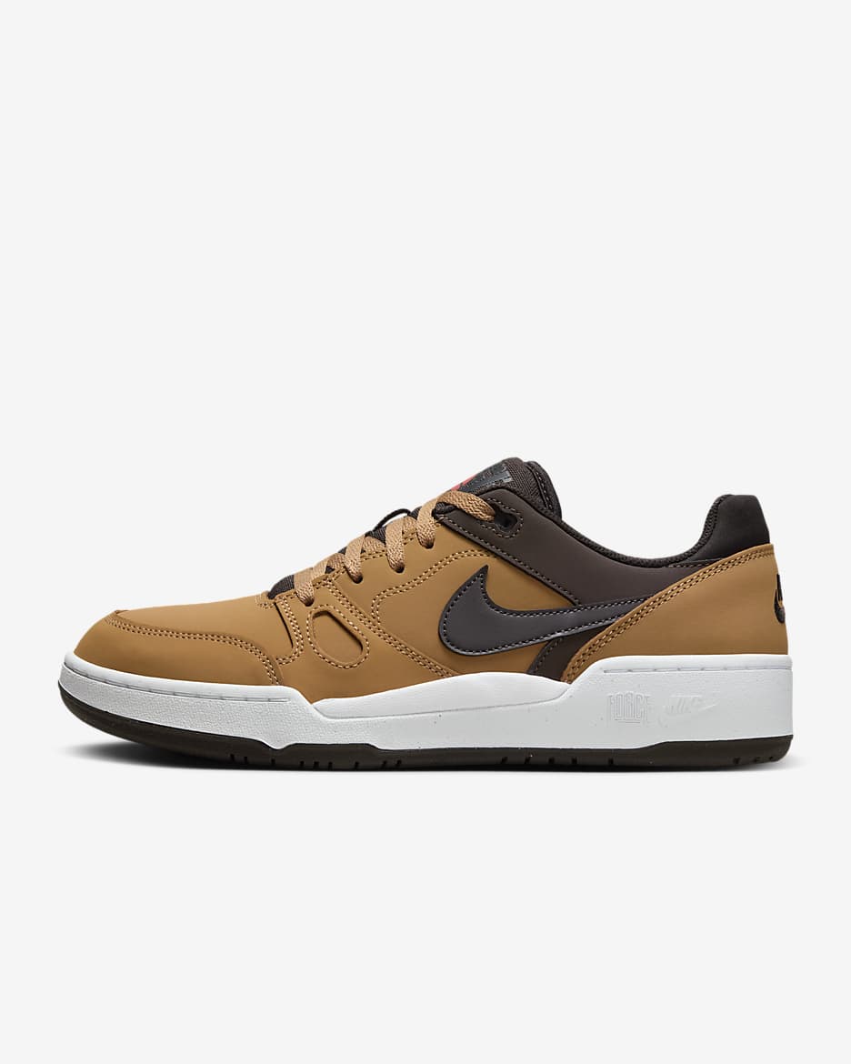 Tenis para hombre Nike Full Force Low Premium - Lino/Marrón barroco/Blanco/Marrón terciopelo