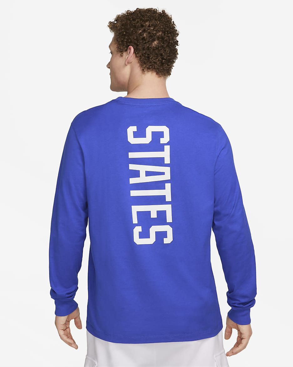 U.S. Men's Nike Long-Sleeve Ignite T-Shirt - Bright Blue