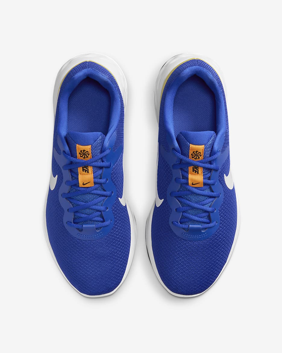Nike Revolution 6 Men's Running Shoes (Extra Wide) - Racer Blue/High Voltage/Sundial/White