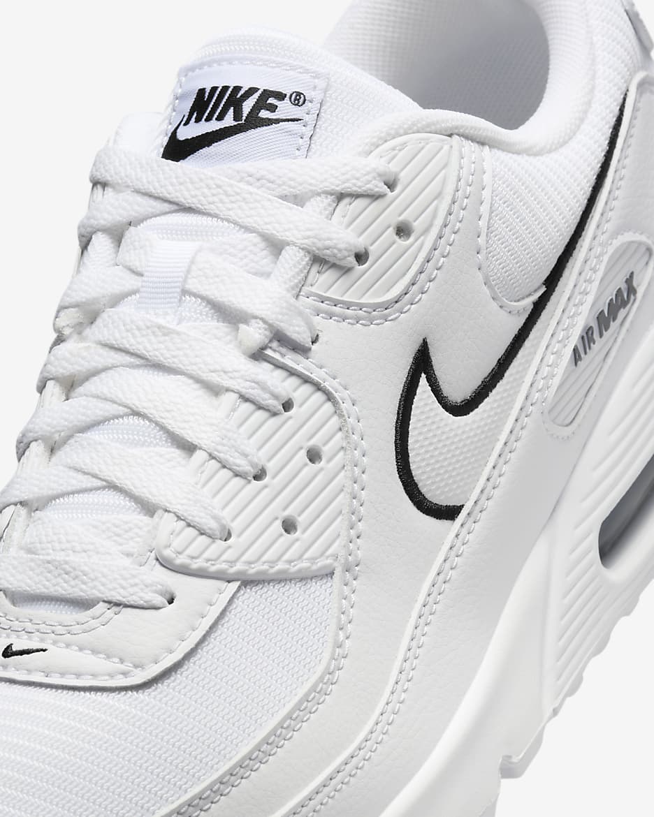 Nike Air Max 90 Men's Shoes - White/Black