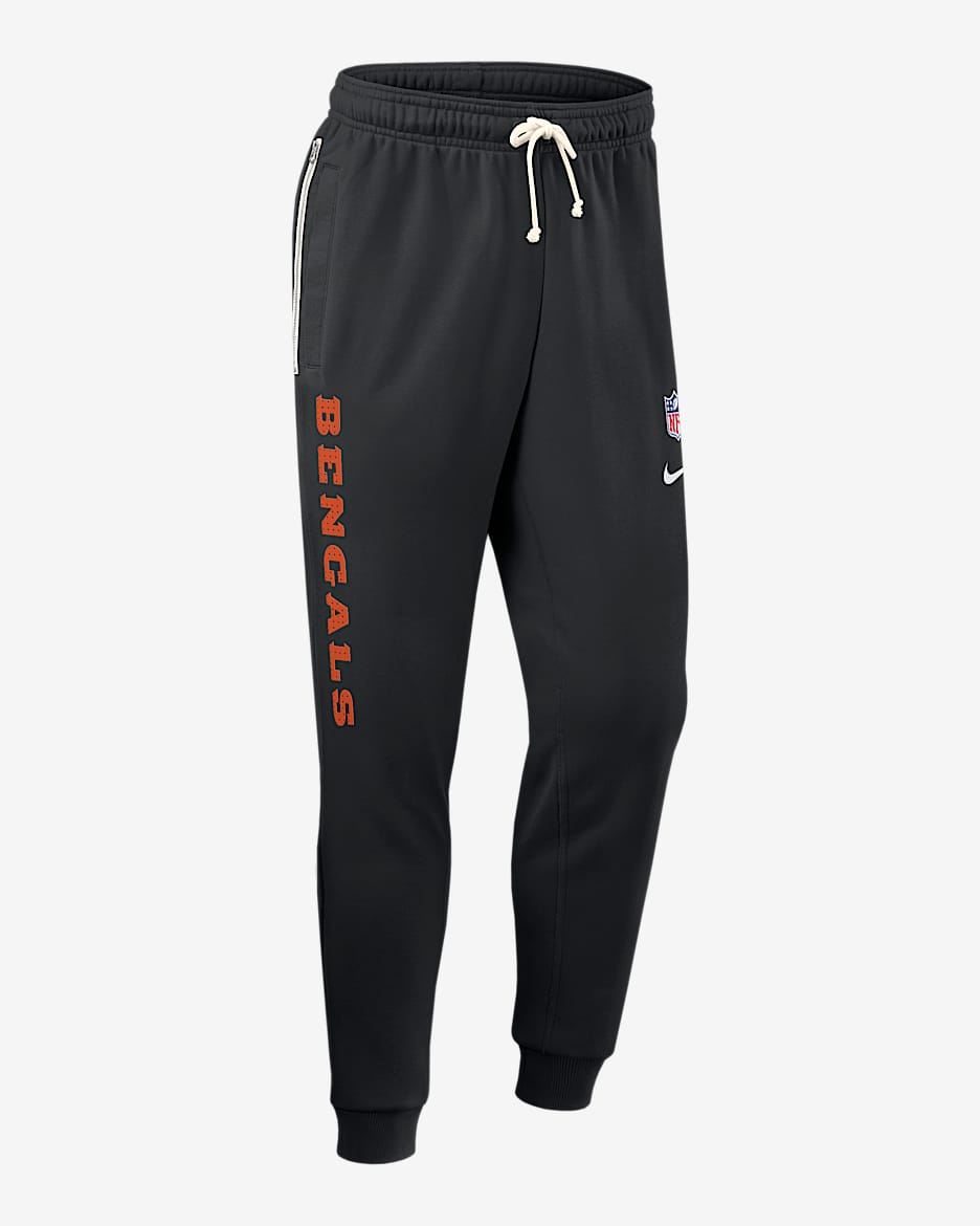 Cincinnati Bengals Ground Game Sideline Men's Nike Dri-FIT NFL Taper Pants - Black