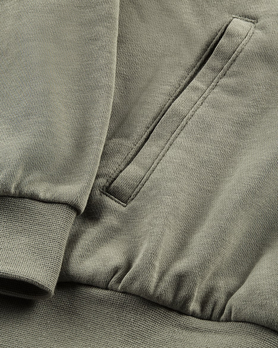 Nike Sportswear Chill Terry Hoddie aus French Terry mit durchgehendem Reißverschluss für Damen - Light Army/Sail