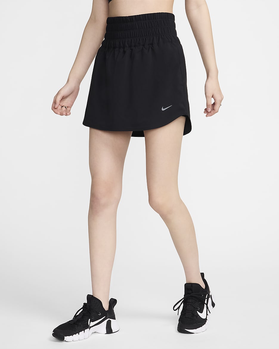 Nike One Women's Dri-FIT Ultra High-Waisted Skort - Black/Black