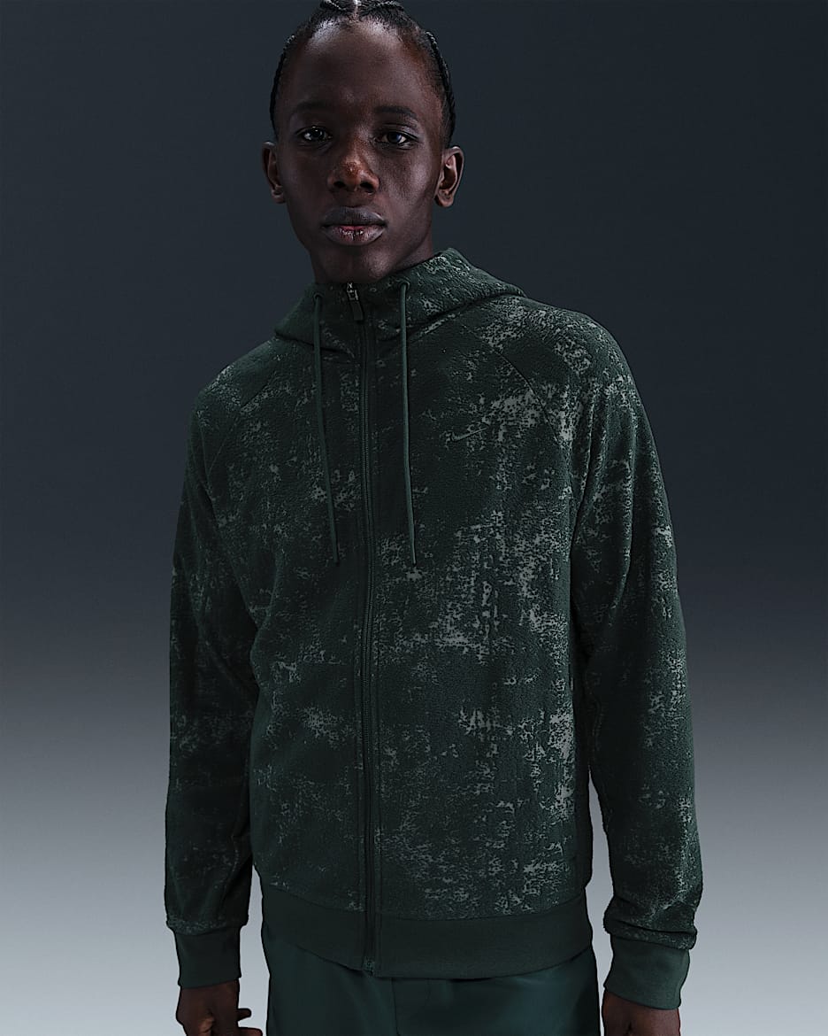 Sweat à capuche et zip Nike Primary Therma-FIT pour homme - Seaweed/Seaweed