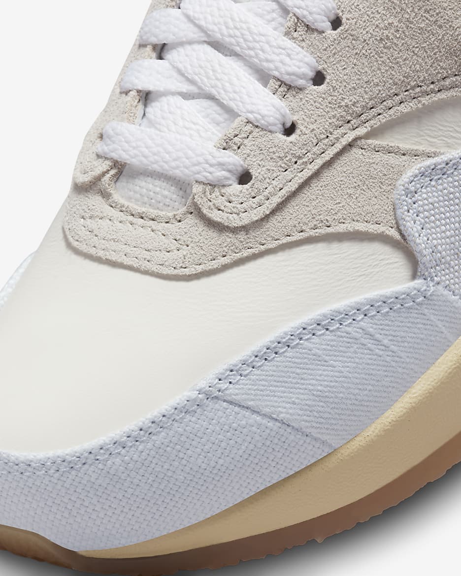 Nike Air Max 1 '87-sko til kvinder - Light Bone/Sail/Football Grey/Pale Vanilla