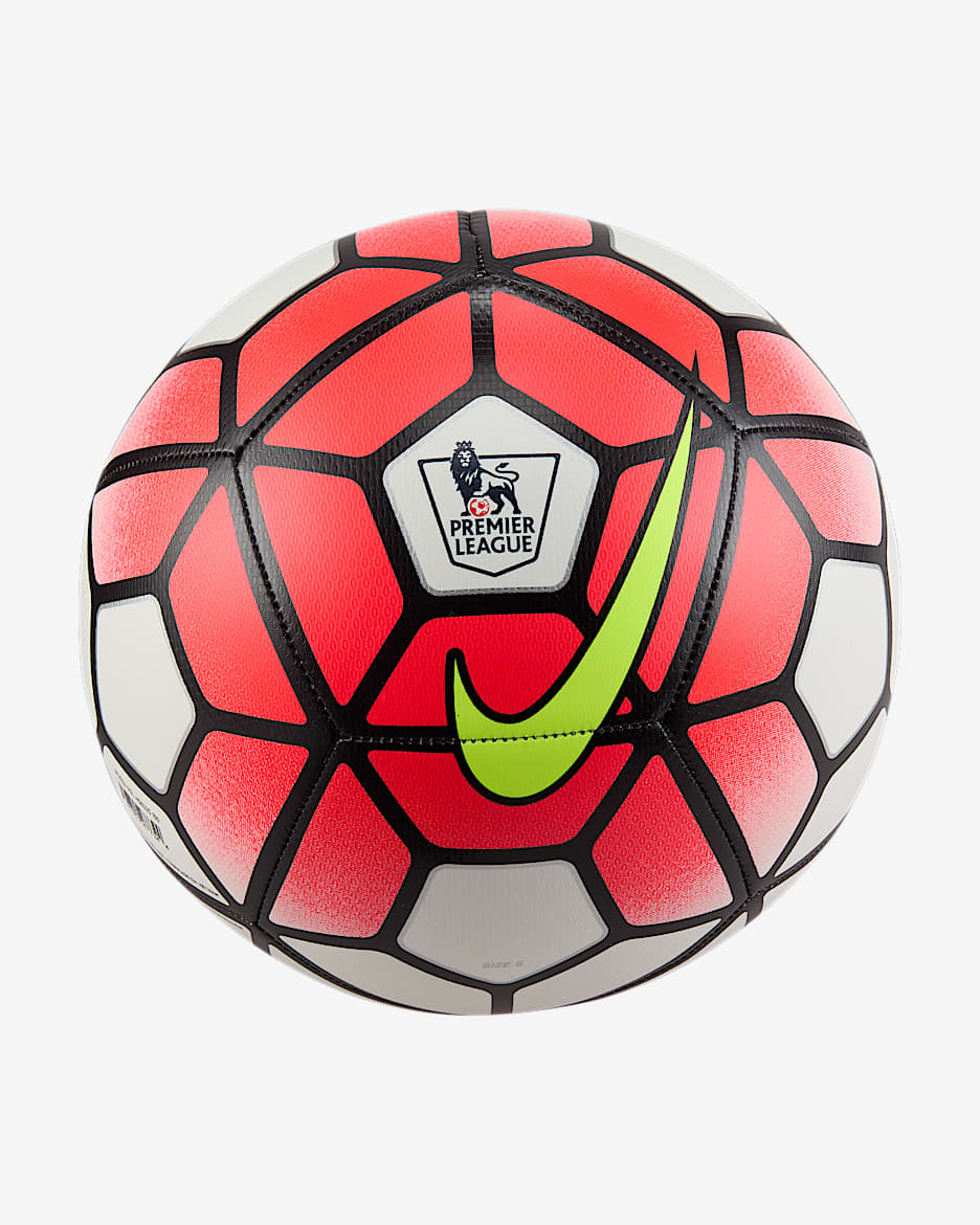 Balón de fútbol Nike Premier League Heritage Ordem 3 - Blanco/Carmesí brillante/Volt