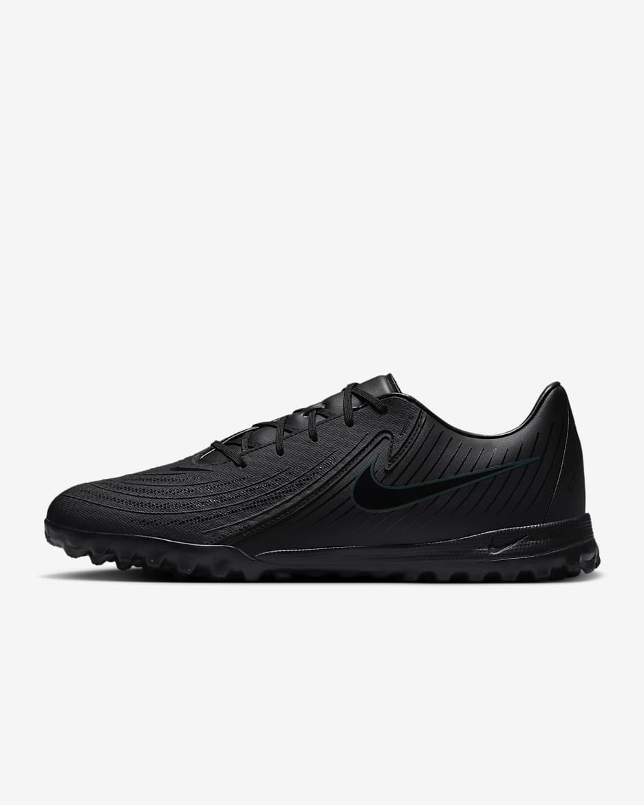 Nike Phantom GX 2 Academy TF Low-Top Football Shoes - Black/Deep Jungle/Black