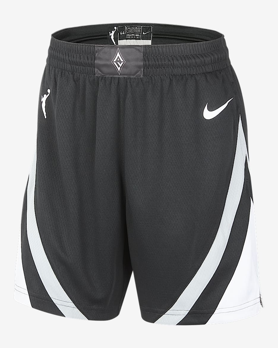 Las Vegas Aces 2025 Explorer Edition Women's Nike Dri-FIT WNBA Victory Shorts - Black/Flat Silver/White/White