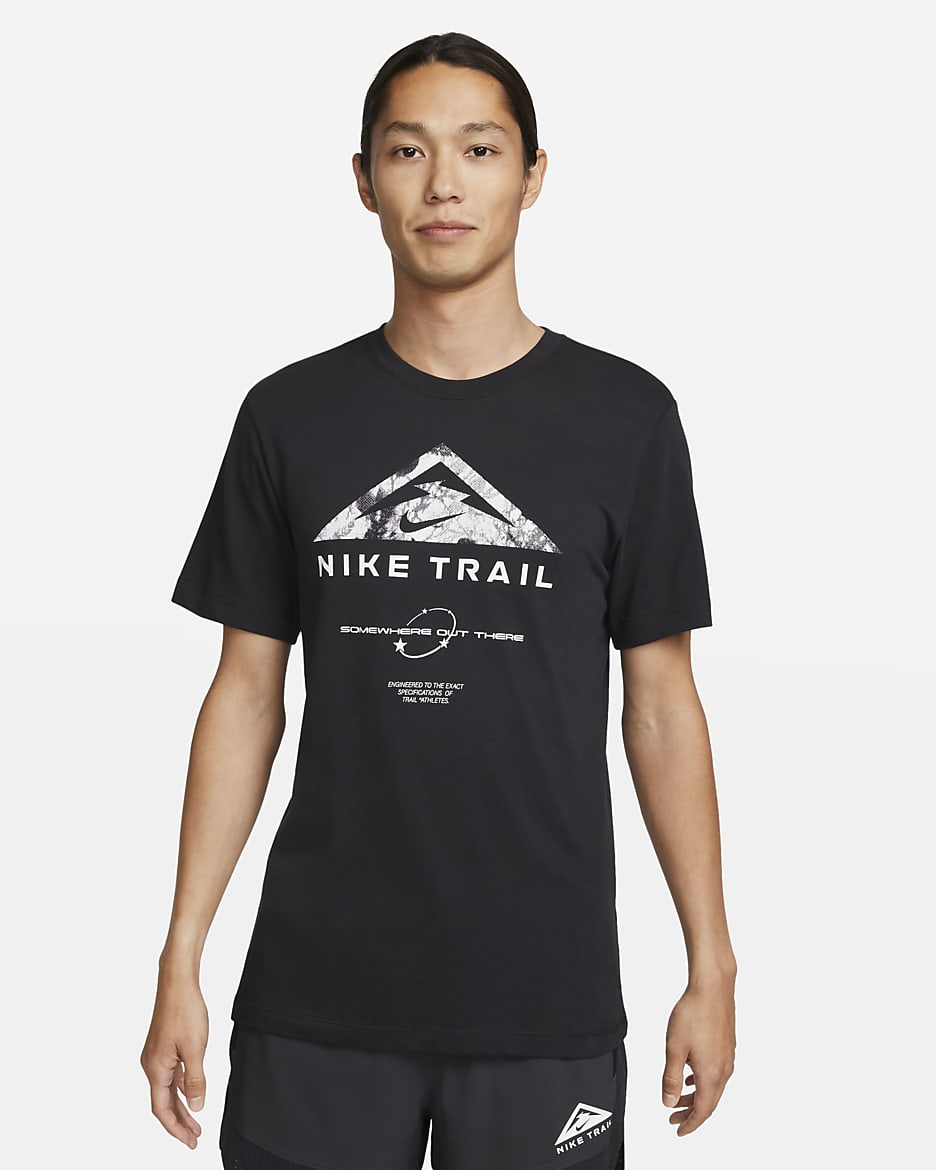 Nike Dri-FIT Trail Men's Trail Running T-Shirt - Black