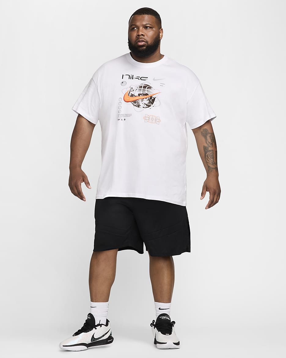 T-shirt de basket Max90 Nike pour homme - Blanc