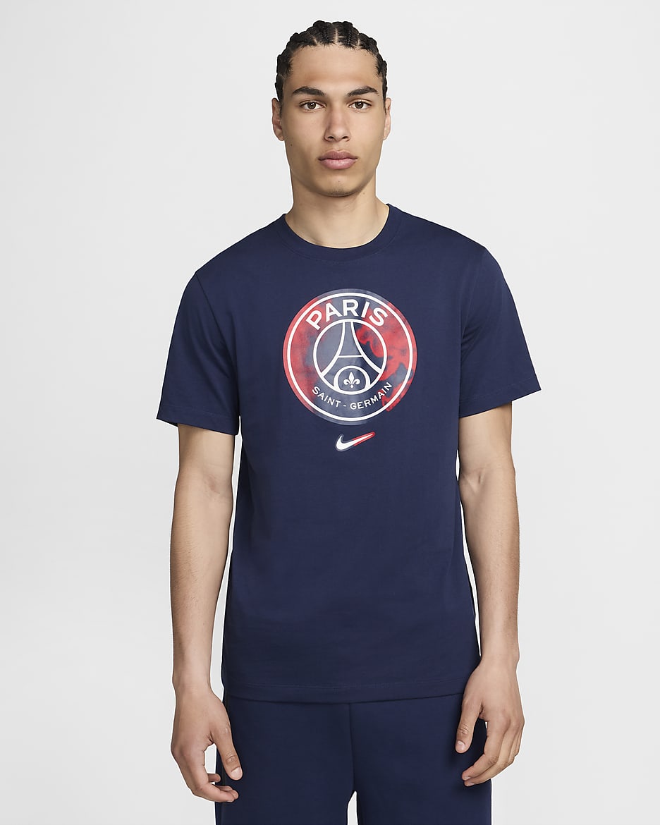 Playera de fútbol Nike para hombre Paris Saint-Germain - Azul marino medianoche