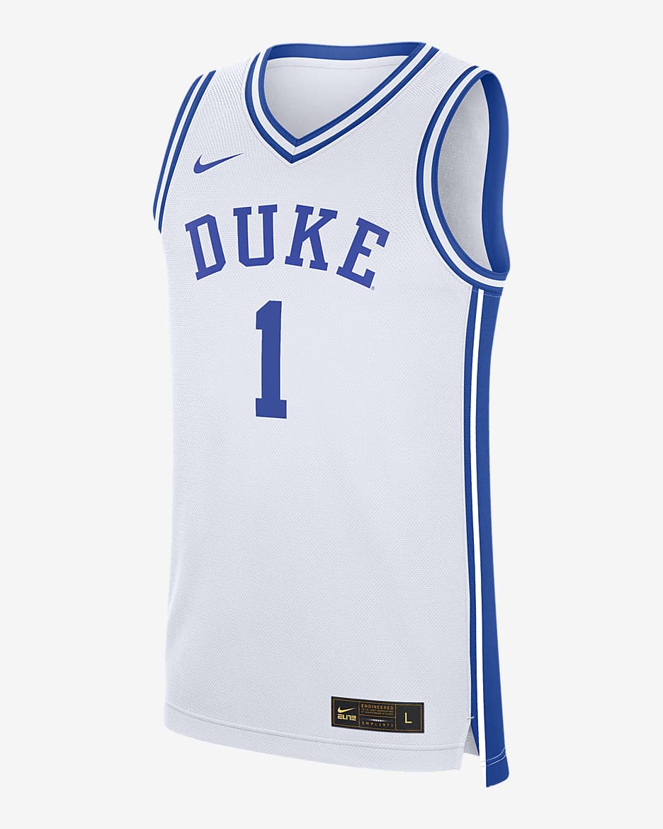 Duke Blue Devils Replica Men's Nike College Basketball Jersey - White