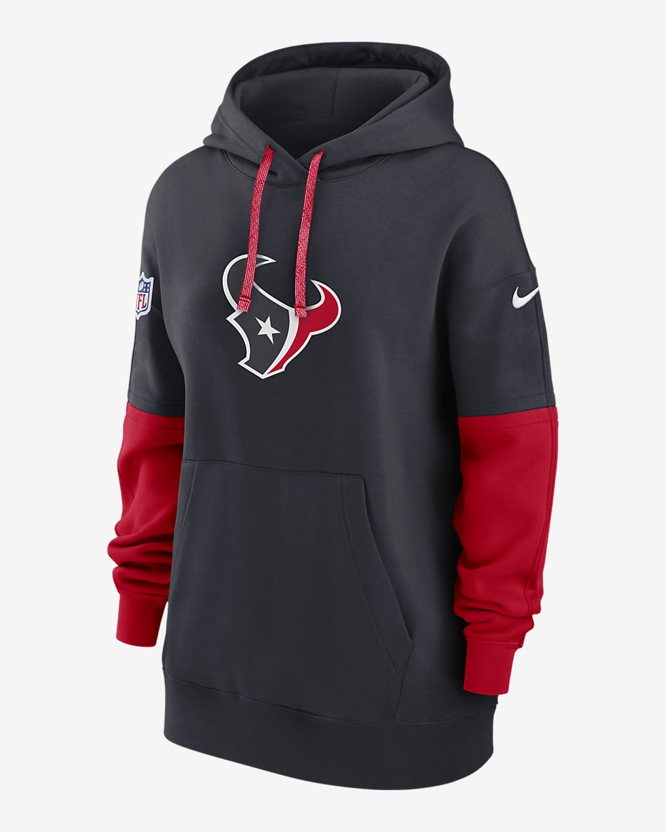 Houston Texans Sideline Essential Women's Nike NFL Pullover Hoodie - Navy